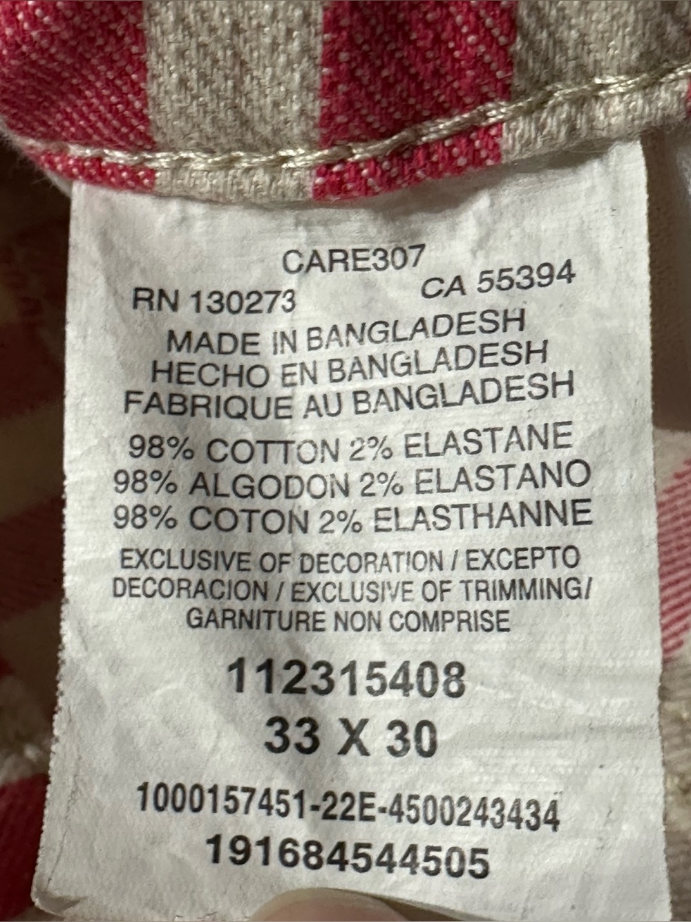 Wrangler Wanderer Pink striped Flare Jeans High Rise size 33 x 30 - Picture 10 of 14